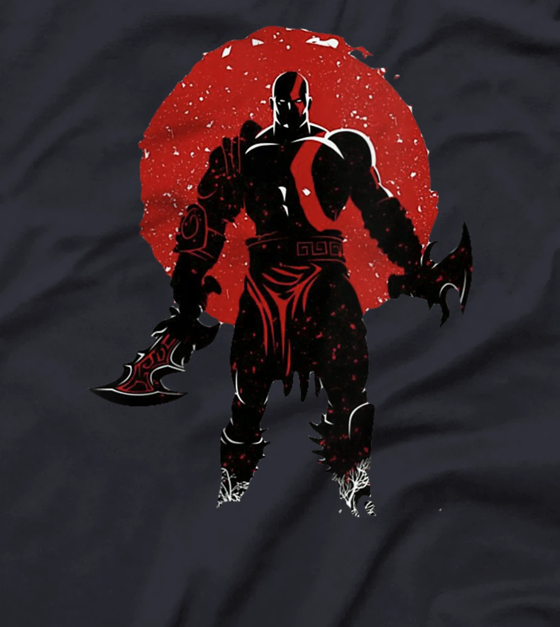 Womens War God / Battle Axe / Red Scar Tattoo T-Shirt