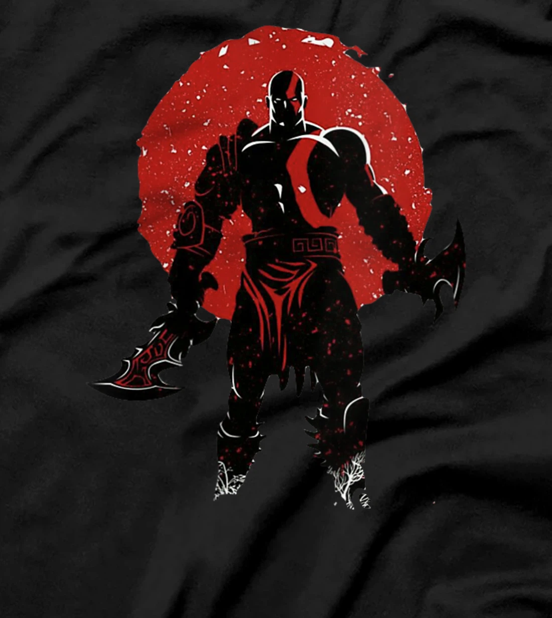 Womens War God / Battle Axe / Red Scar Tattoo T-Shirt