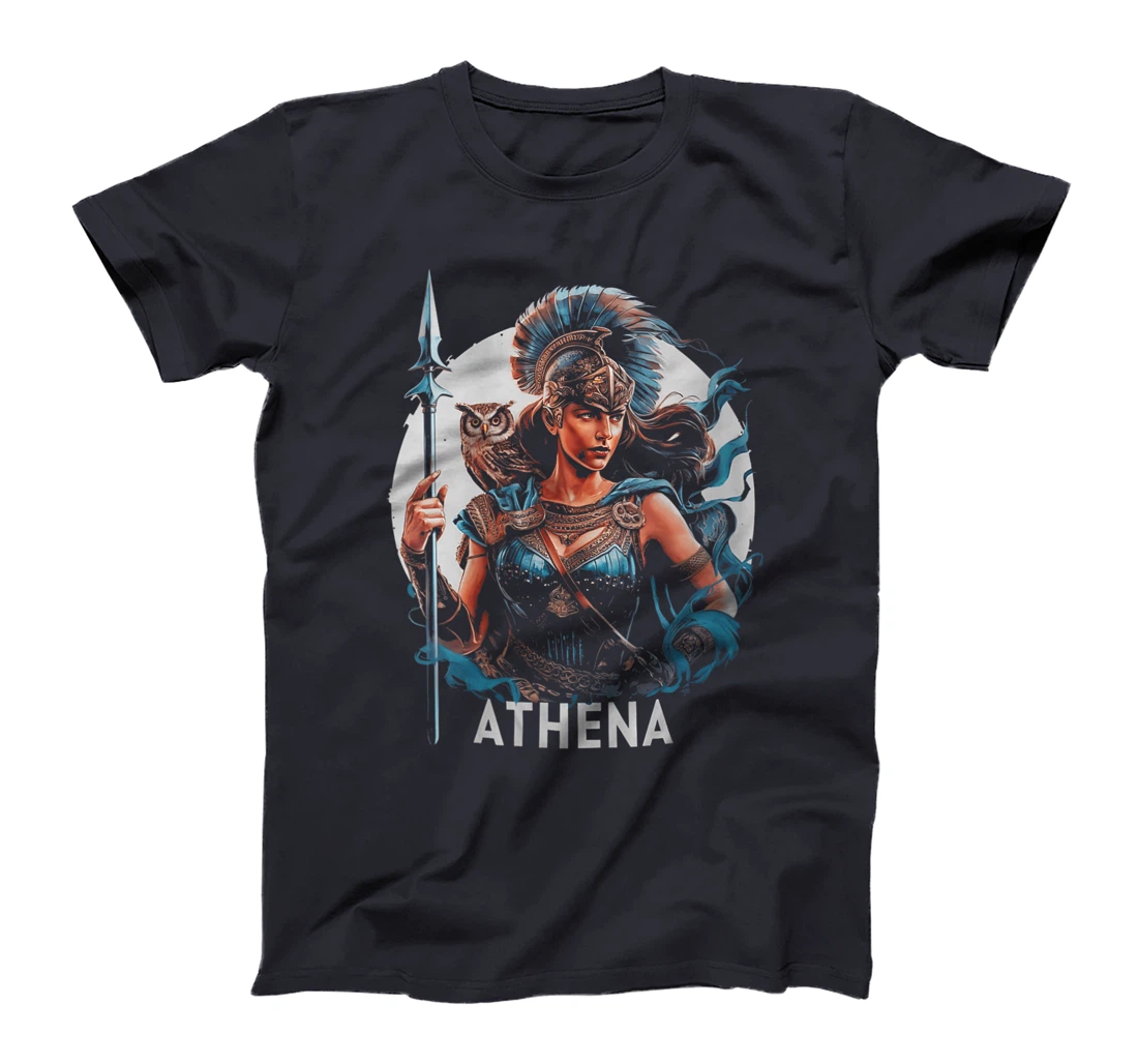 Womens Athena Goddess of Wisdom Greek Mythology Olympian Deity T-Shirt