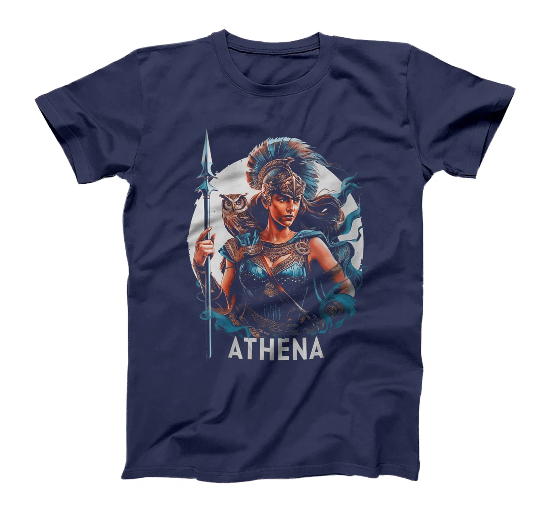 Womens Athena Goddess of Wisdom Greek Mythology Olympian Deity T-Shirt