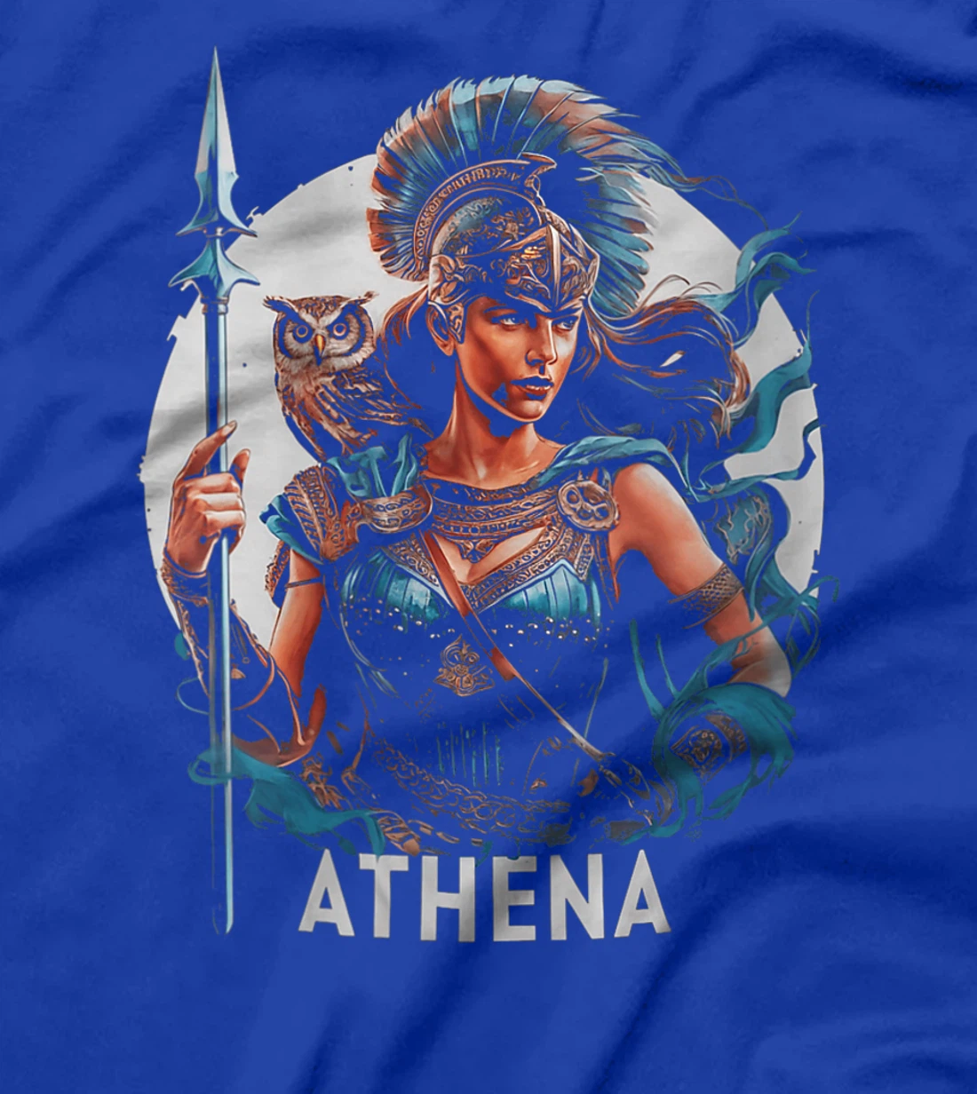 Womens Athena Goddess of Wisdom Greek Mythology Olympian Deity T-Shirt