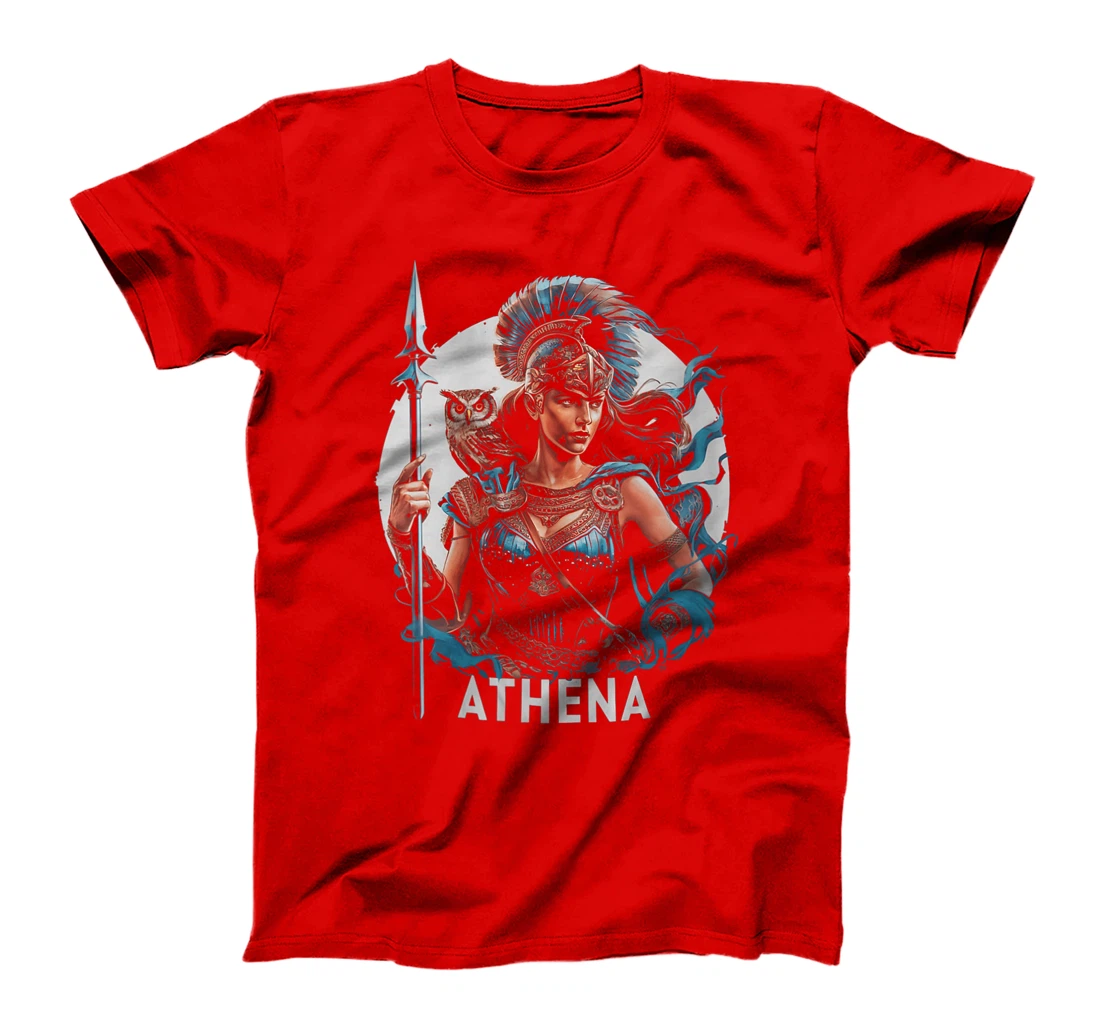 Womens Athena Goddess of Wisdom Greek Mythology Olympian Deity T-Shirt