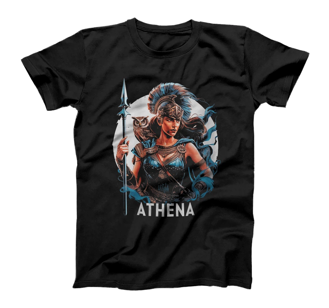Womens Athena Goddess of Wisdom Greek Mythology Olympian Deity T-Shirt