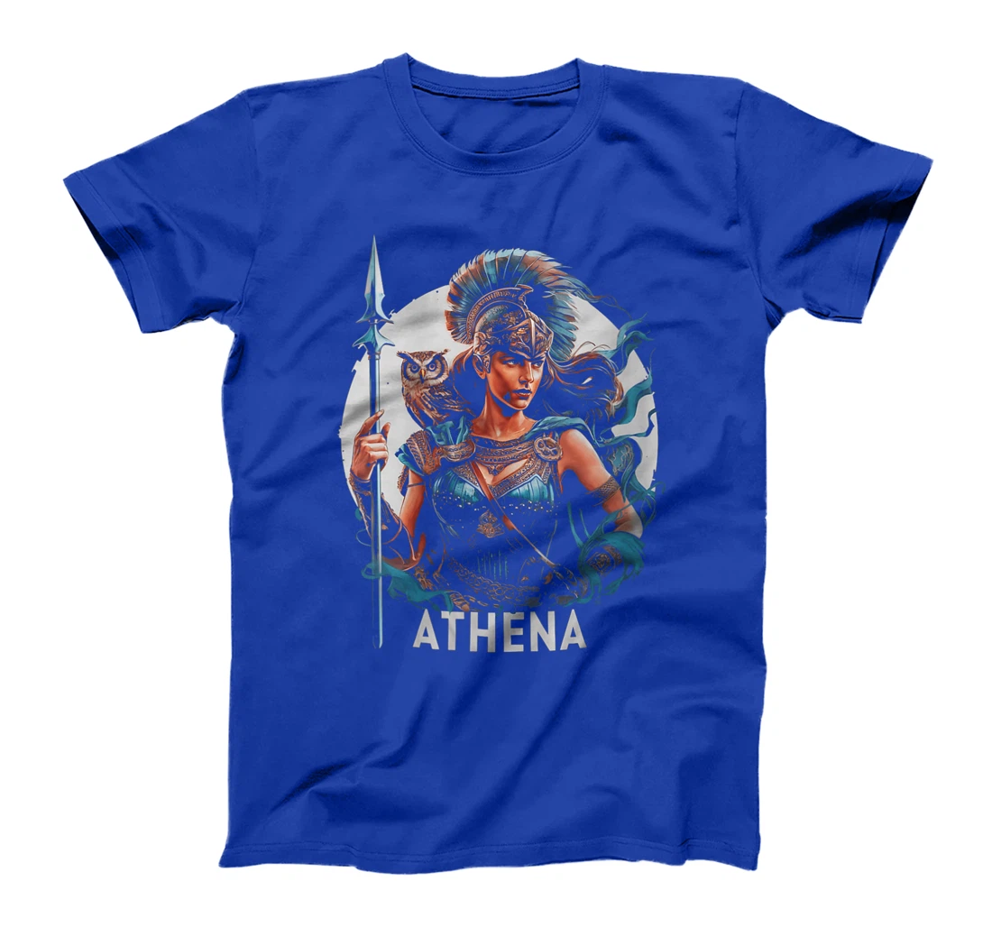 Womens Athena Goddess of Wisdom Greek Mythology Olympian Deity T-Shirt