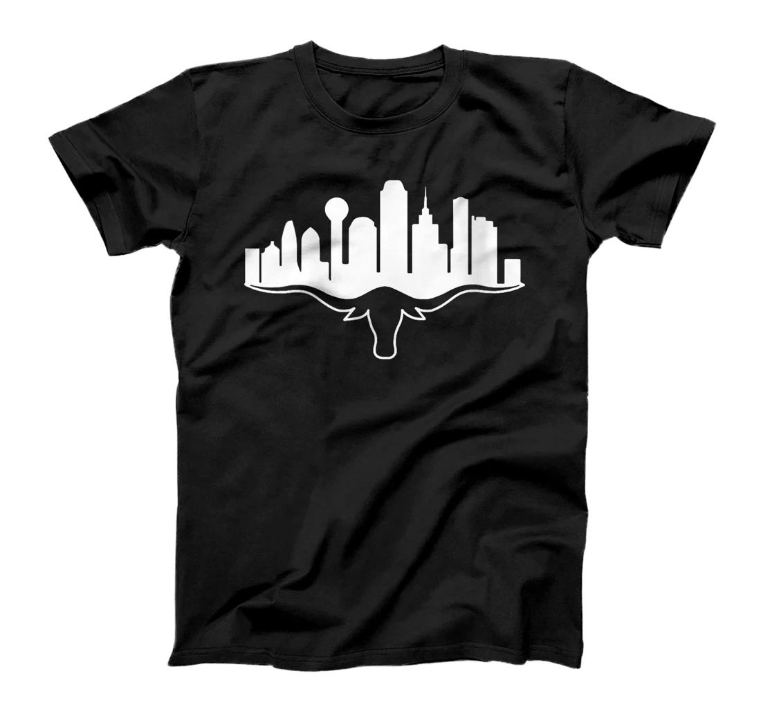 Womens Dallas Texas Dallas Skyline Vintage Varsity Sports Dallas T-Shirt