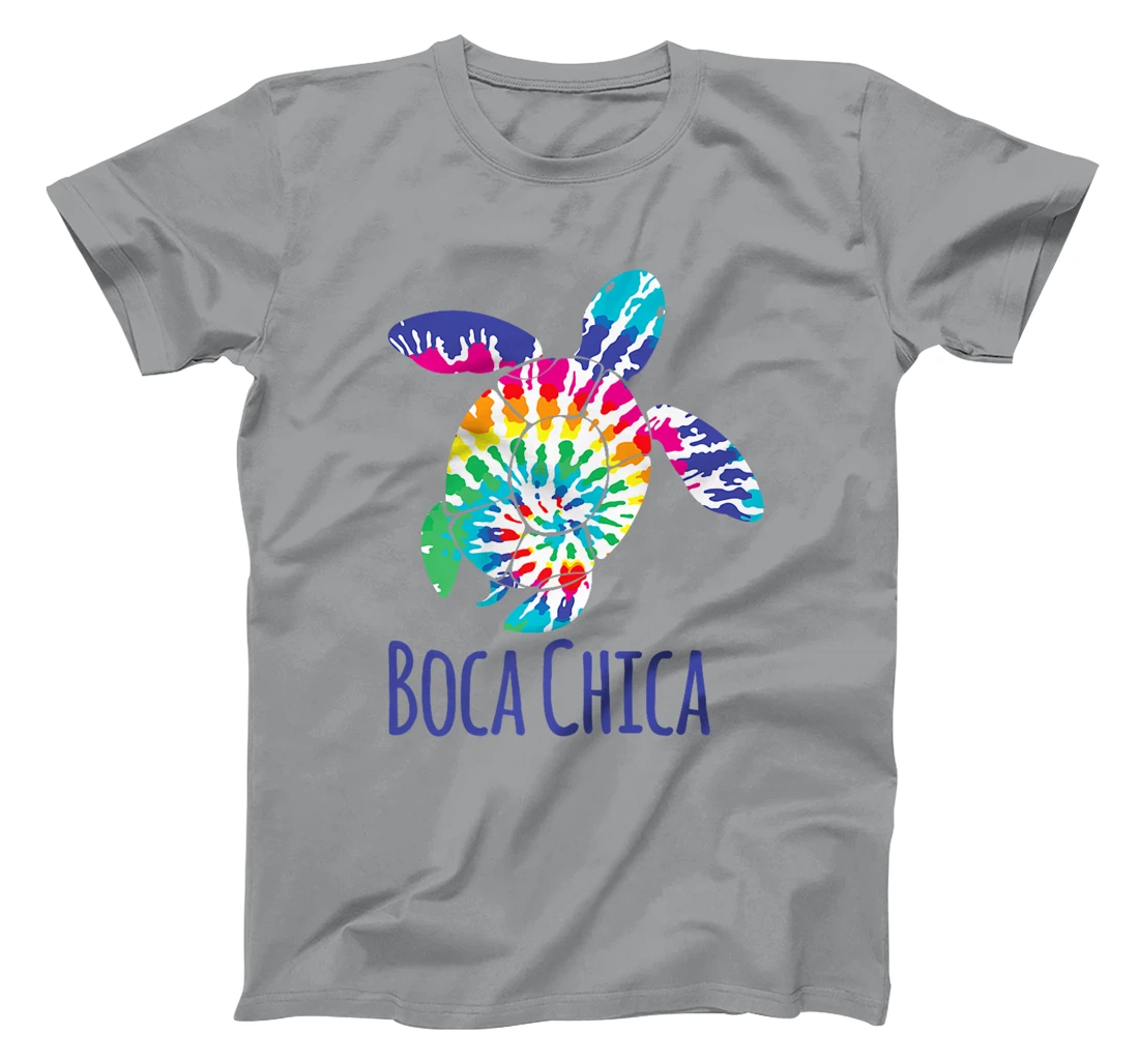 Boca Chica Beach Texas Tie Dye Batik Loggerhead Turtle Premium T-Shirt