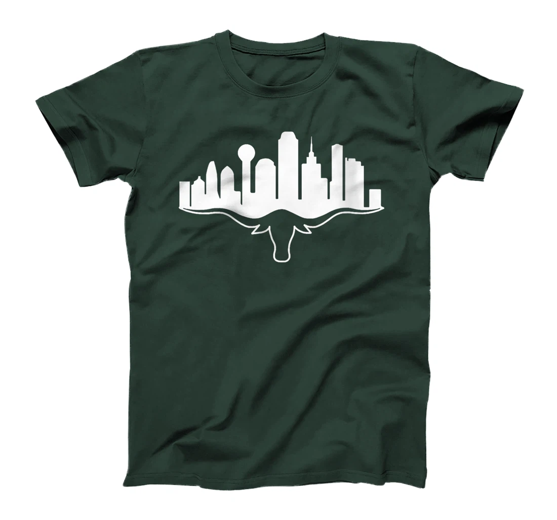 Womens Dallas Texas Dallas Skyline Vintage Varsity Sports Dallas T-Shirt