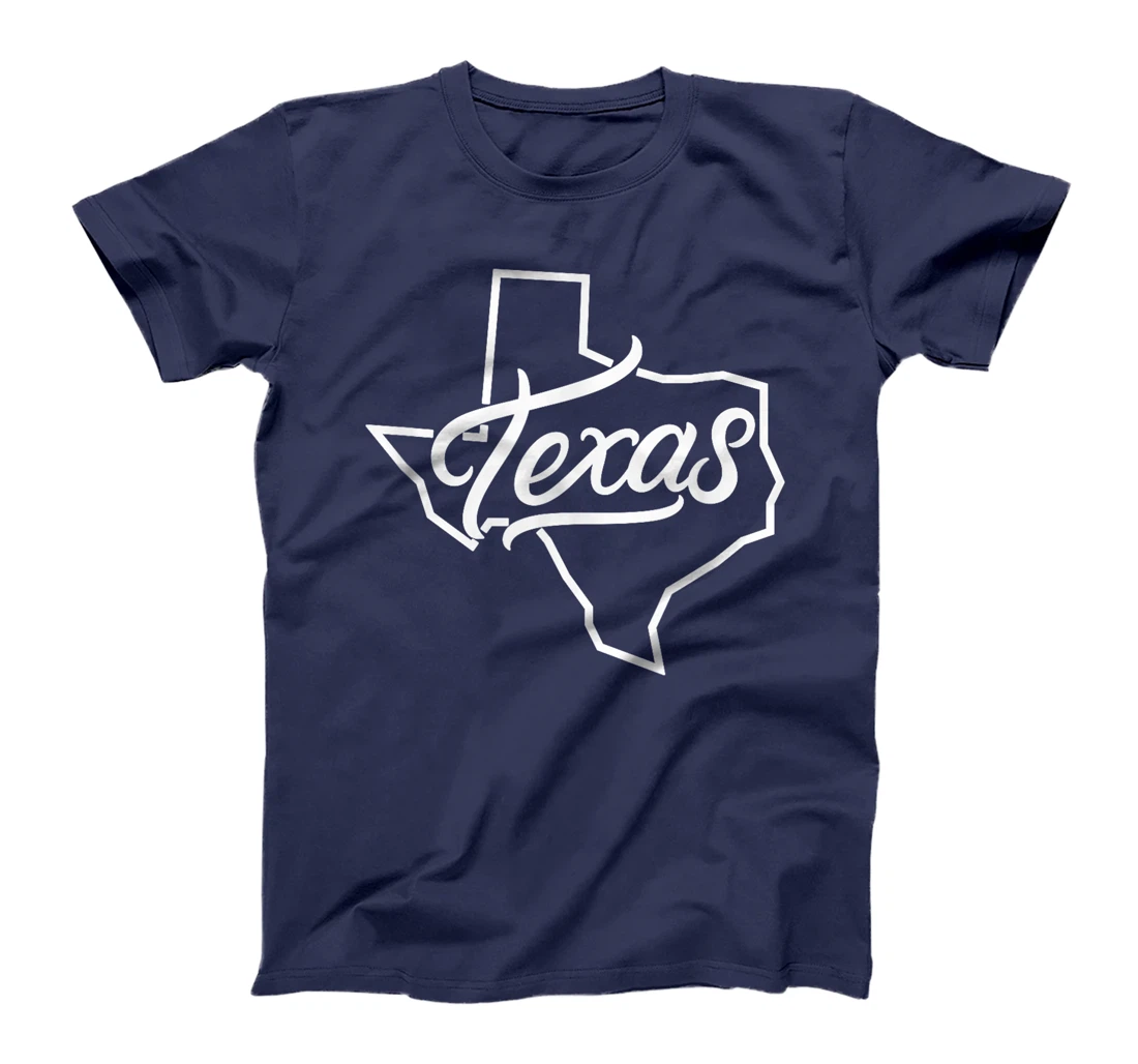 Texas Map - Throwback Design - Classic T-Shirt