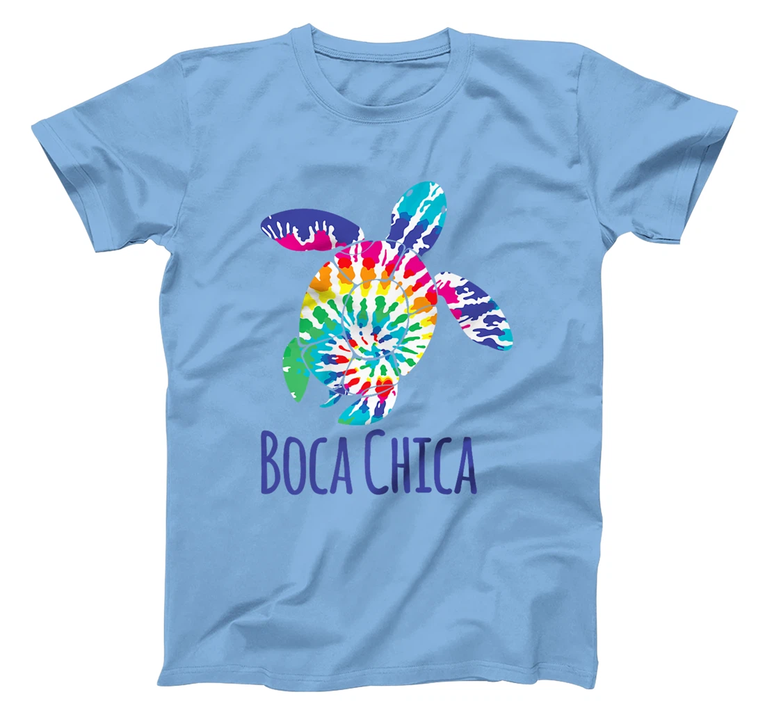 Boca Chica Beach Texas Tie Dye Batik Loggerhead Turtle Premium T-Shirt
