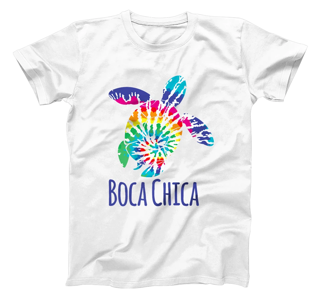 Boca Chica Beach Texas Tie Dye Batik Loggerhead Turtle Premium T-Shirt