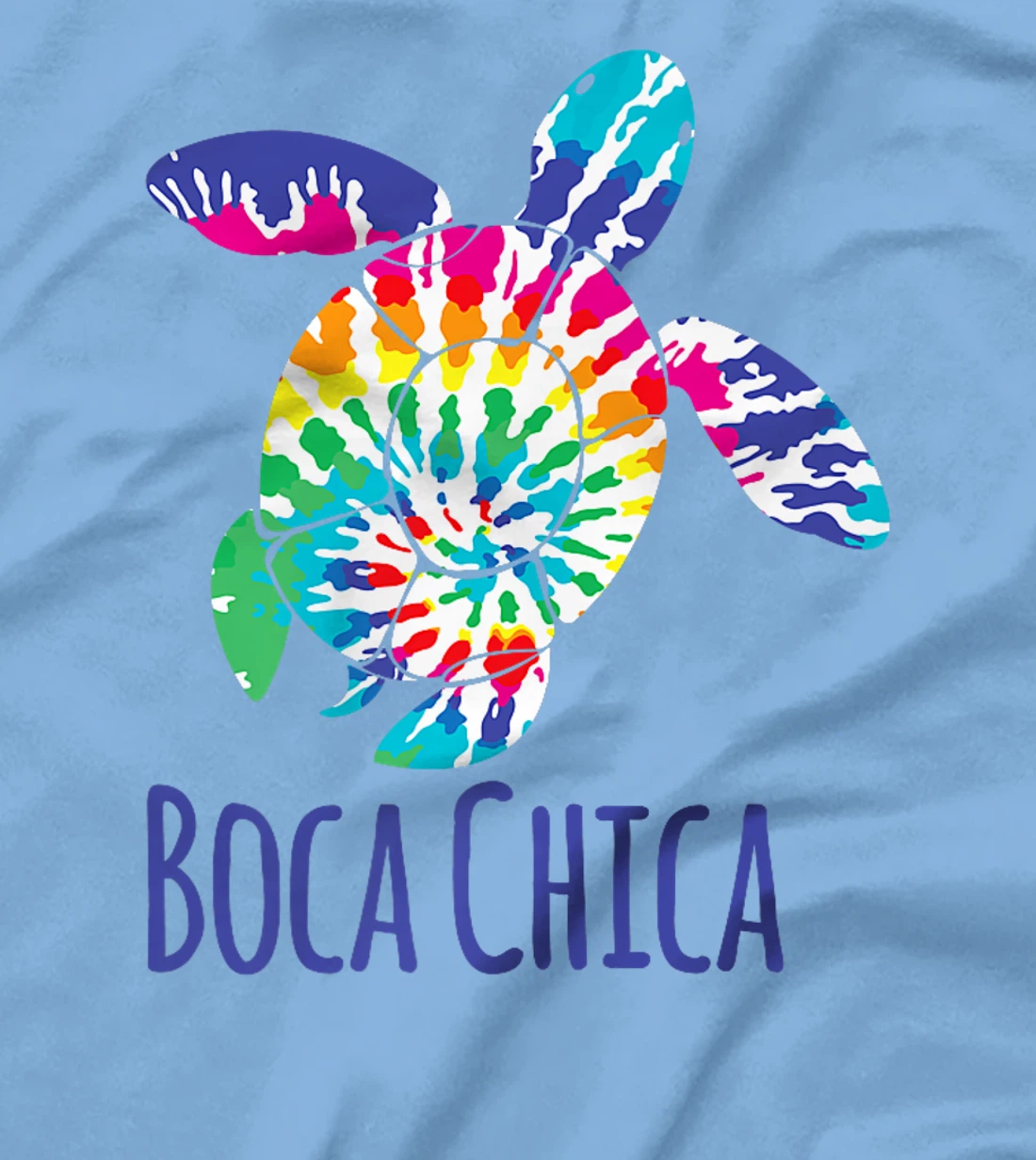Boca Chica Beach Texas Tie Dye Batik Loggerhead Turtle Premium T-Shirt