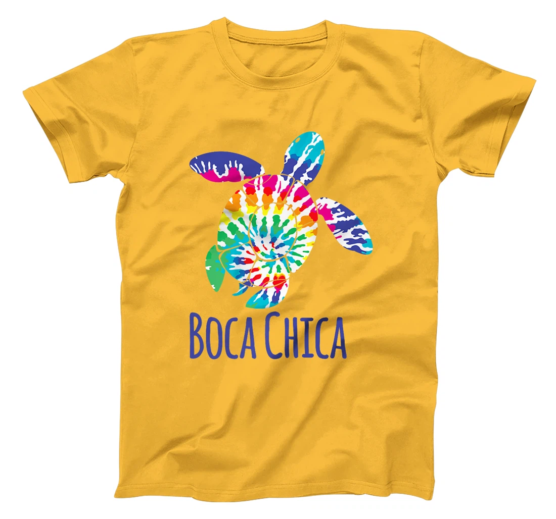 Boca Chica Beach Texas Tie Dye Batik Loggerhead Turtle Premium T-Shirt
