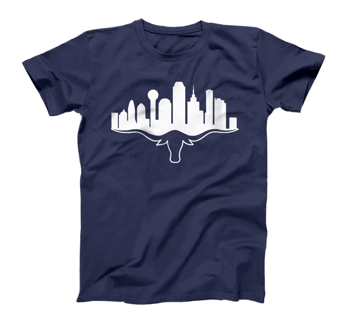 Womens Dallas Texas Dallas Skyline Vintage Varsity Sports Dallas T-Shirt