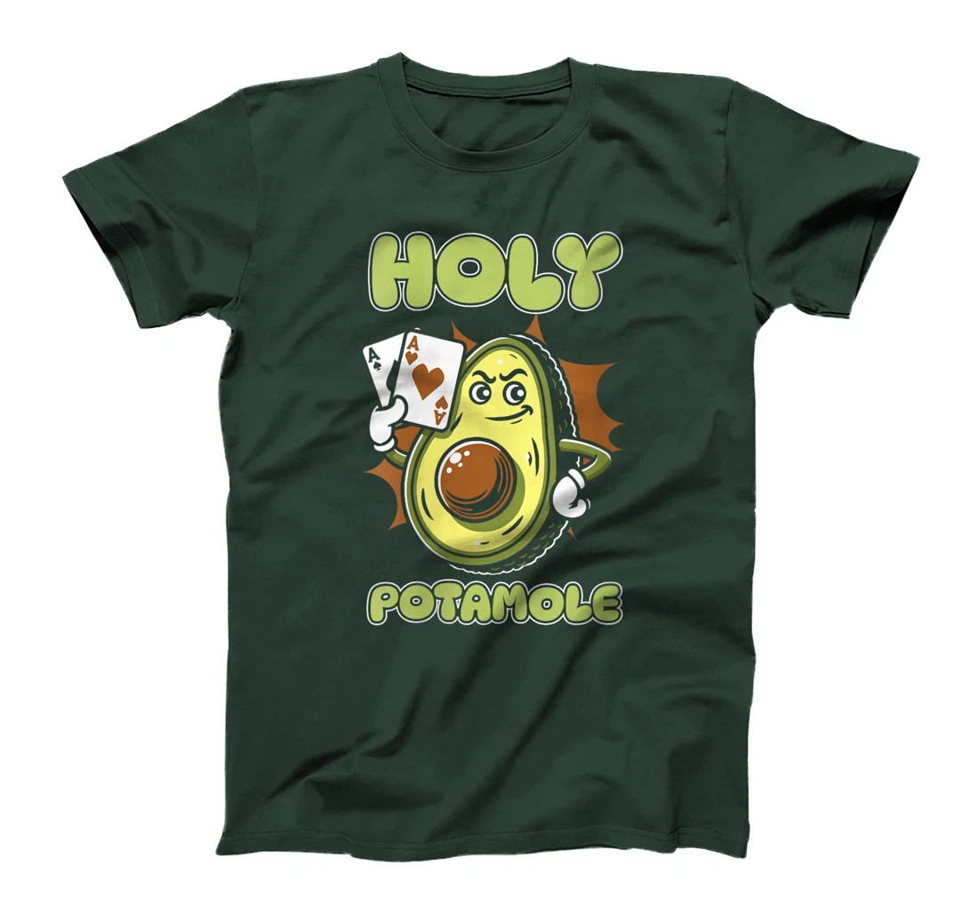 Womens Poker Gambling - Texas Cards Gambler Avocado Holy Potamole T-Shirt
