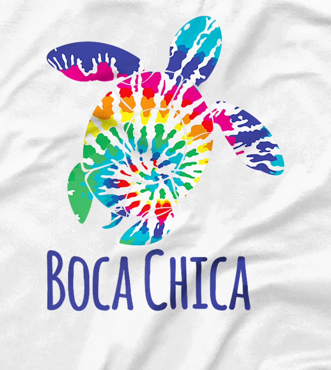 Boca Chica Beach Texas Tie Dye Batik Loggerhead Turtle Premium T-Shirt