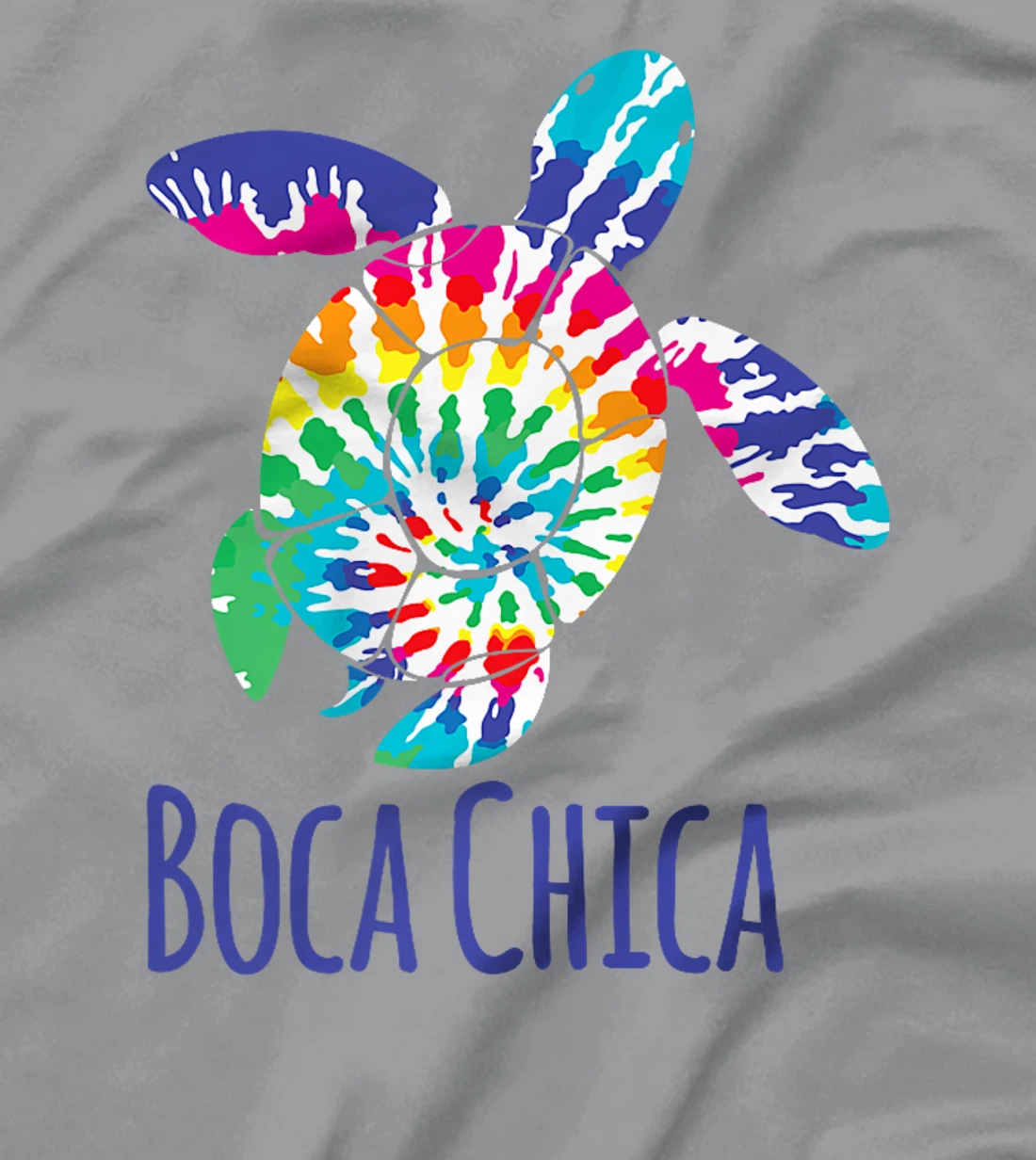 Boca Chica Beach Texas Tie Dye Batik Loggerhead Turtle Premium T-Shirt