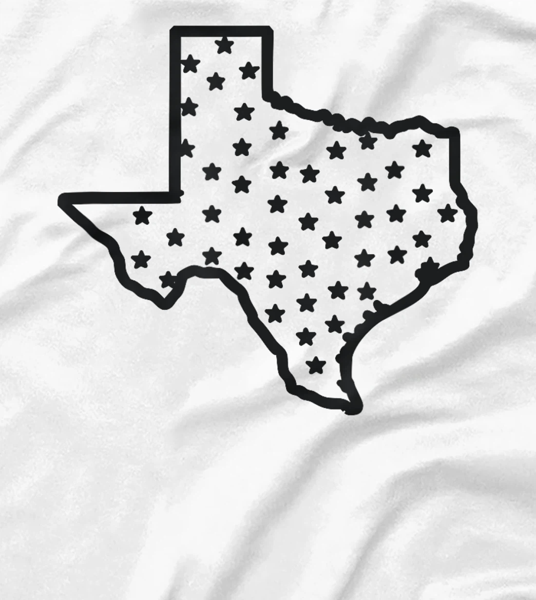 USA State Of Texas Silhouette Outline T-Shirt