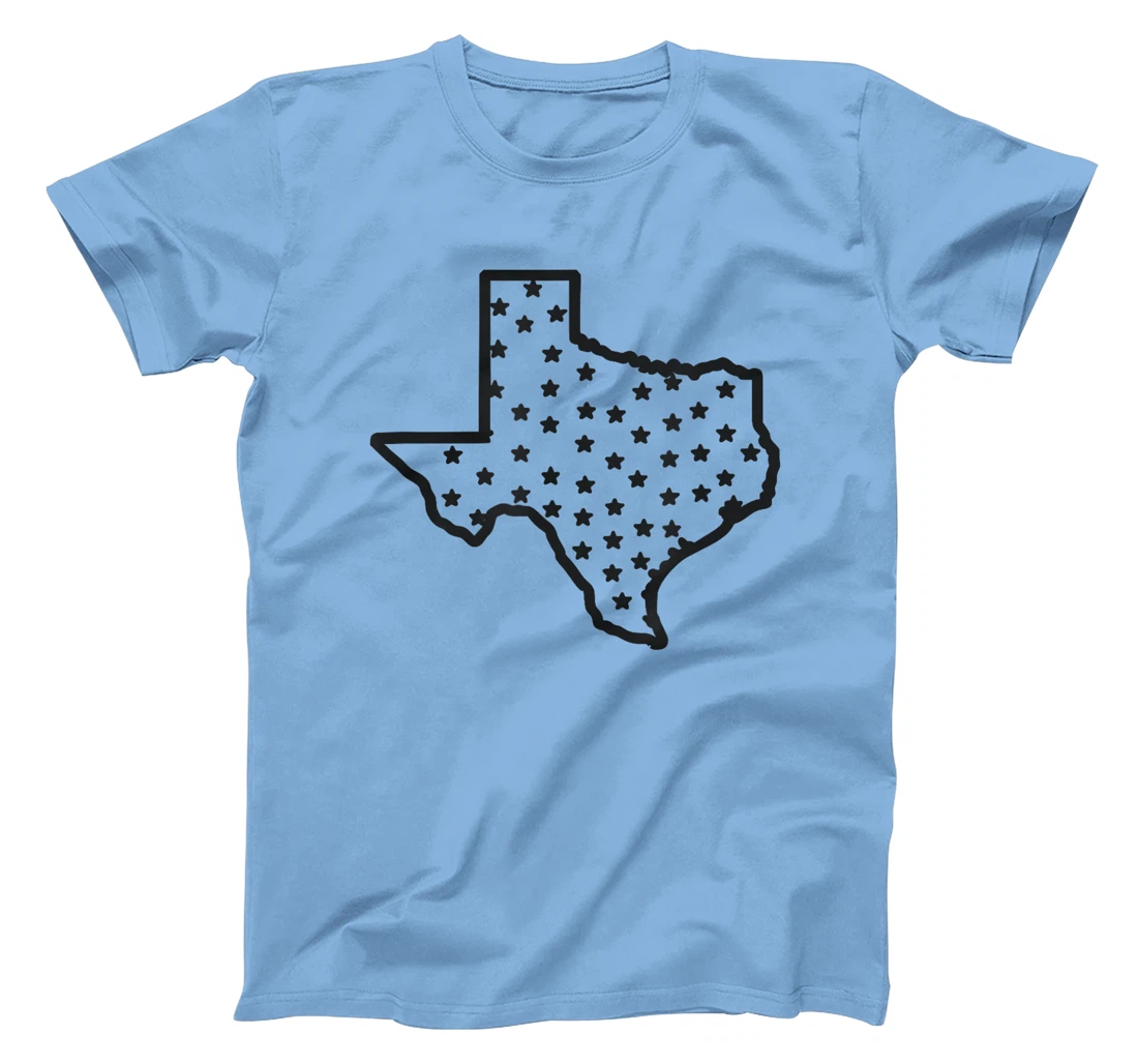 USA State Of Texas Silhouette Outline T-Shirt