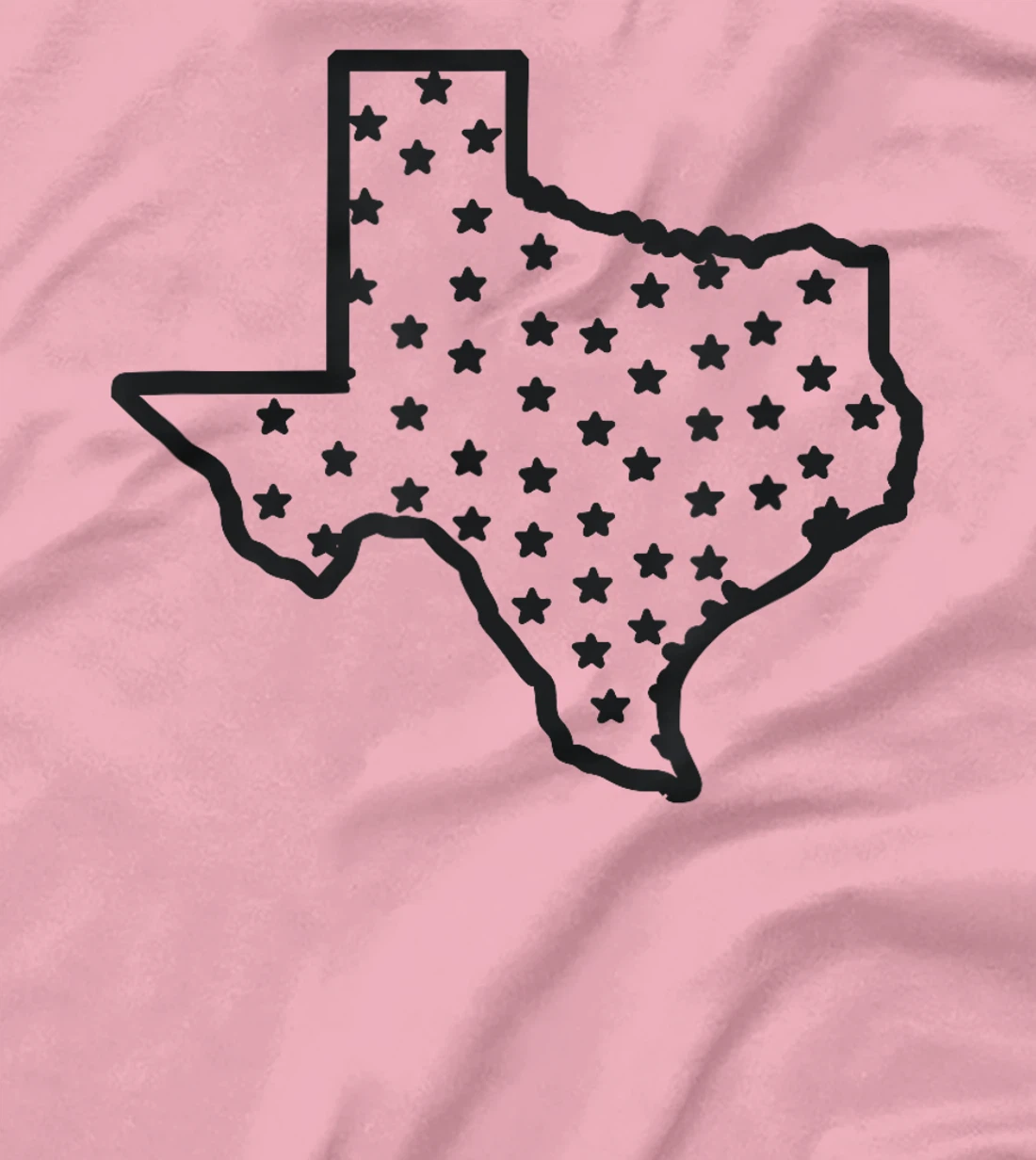 USA State Of Texas Silhouette Outline T-Shirt