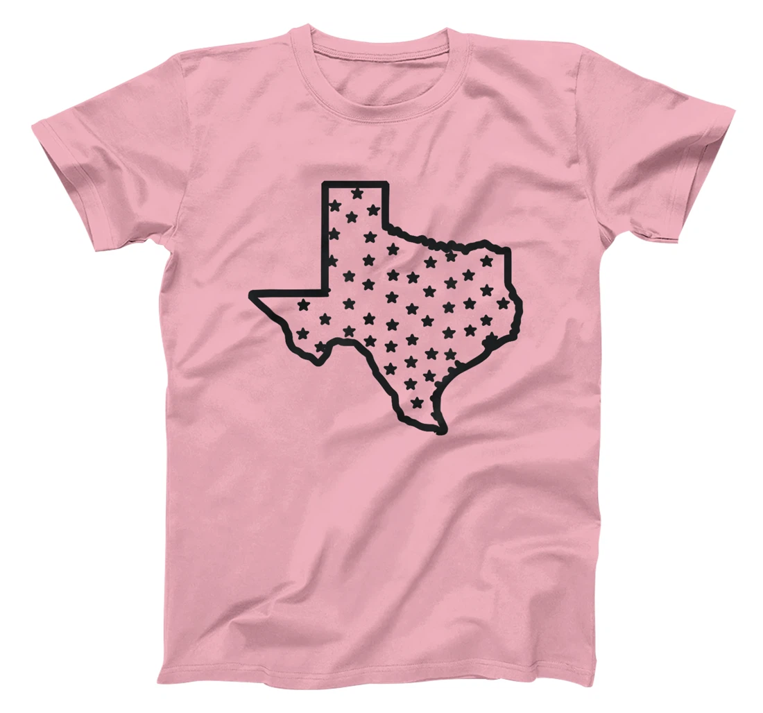 USA State Of Texas Silhouette Outline T-Shirt