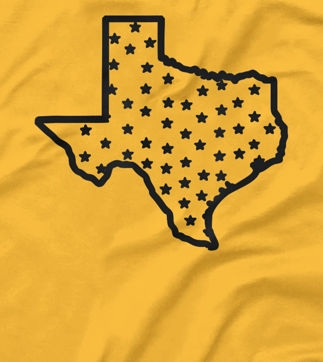 USA State Of Texas Silhouette Outline T-Shirt