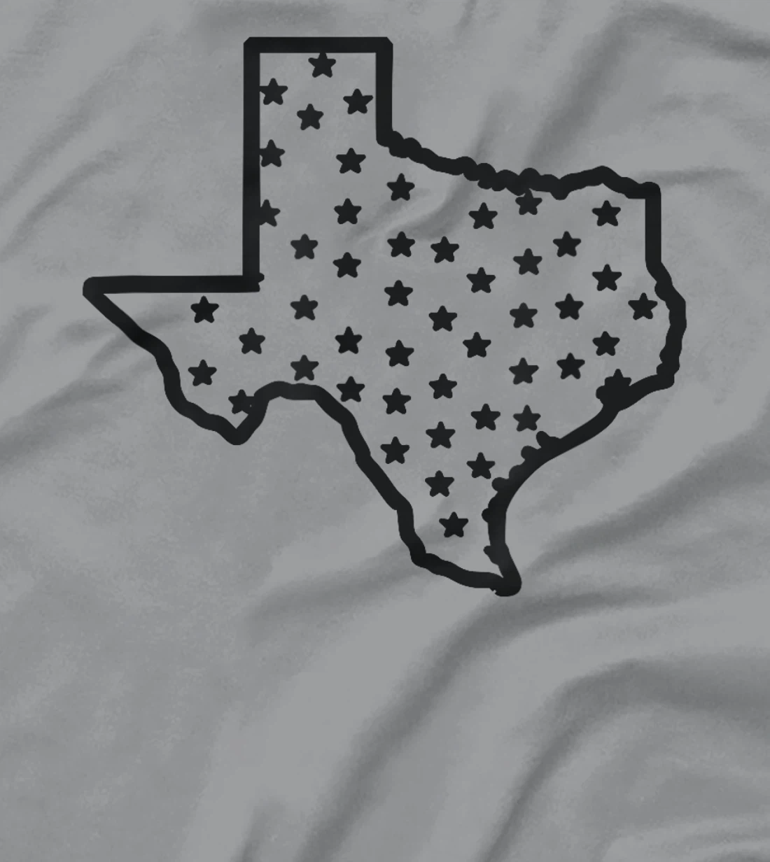 USA State Of Texas Silhouette Outline T-Shirt