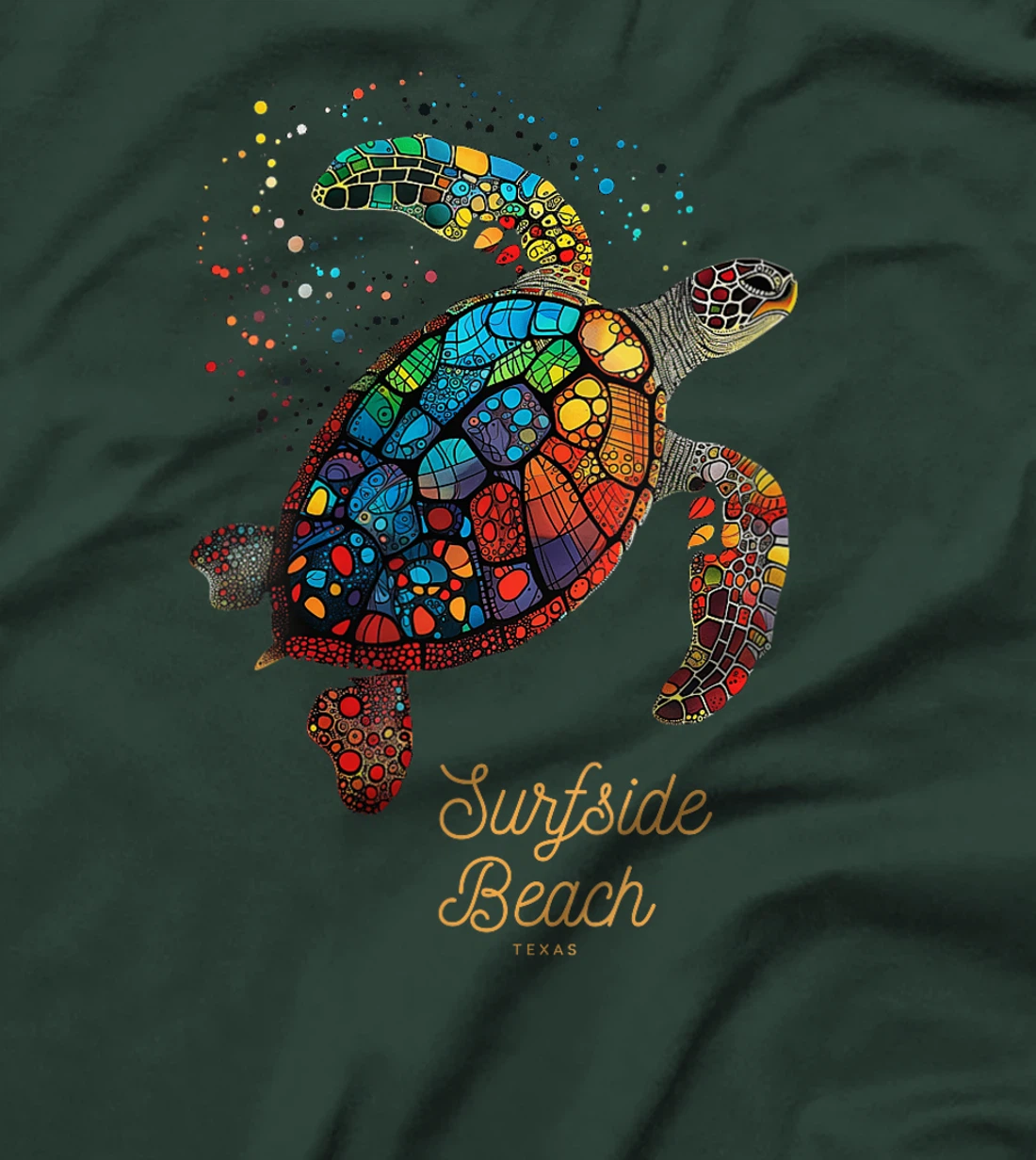 Womens Surfside Beach Texas Holiday TX Vacation Sea Turtle Vintage T-Shirt