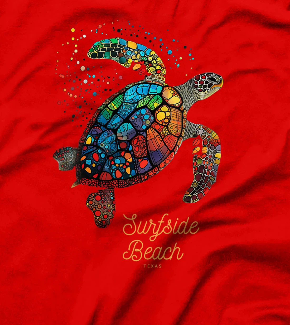 Womens Surfside Beach Texas Holiday TX Vacation Sea Turtle Vintage T-Shirt