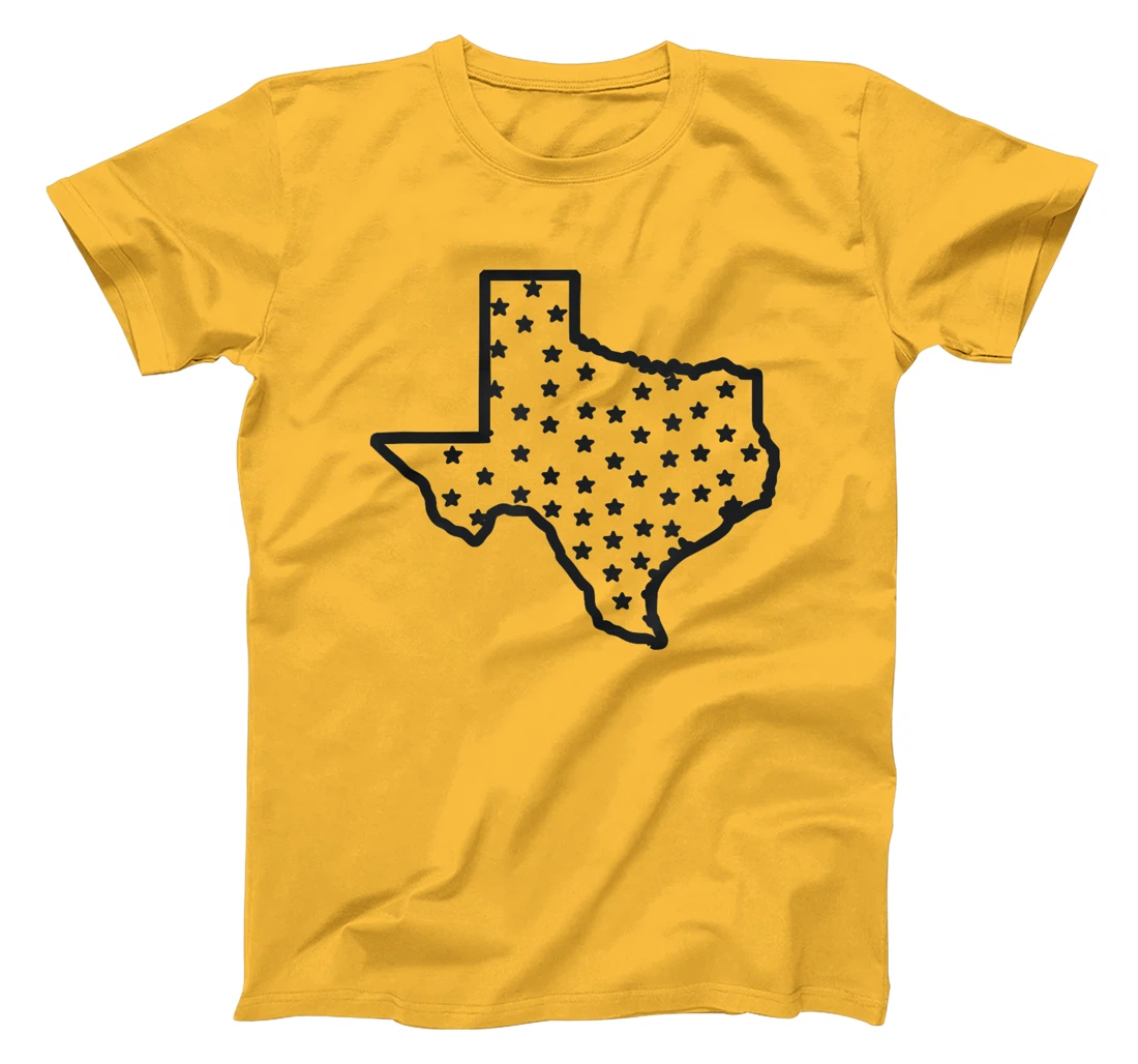 USA State Of Texas Silhouette Outline T-Shirt