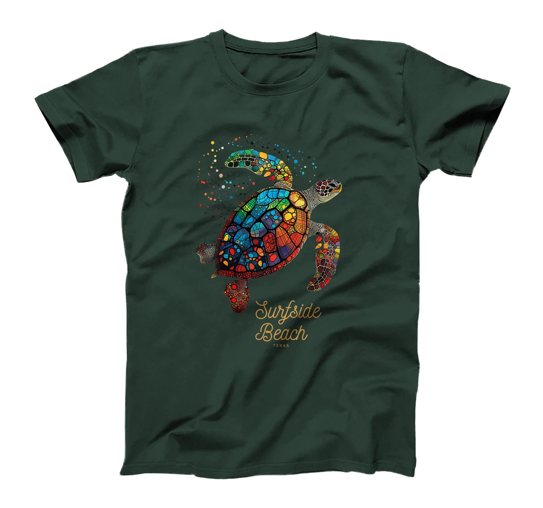 Womens Surfside Beach Texas Holiday TX Vacation Sea Turtle Vintage T-Shirt