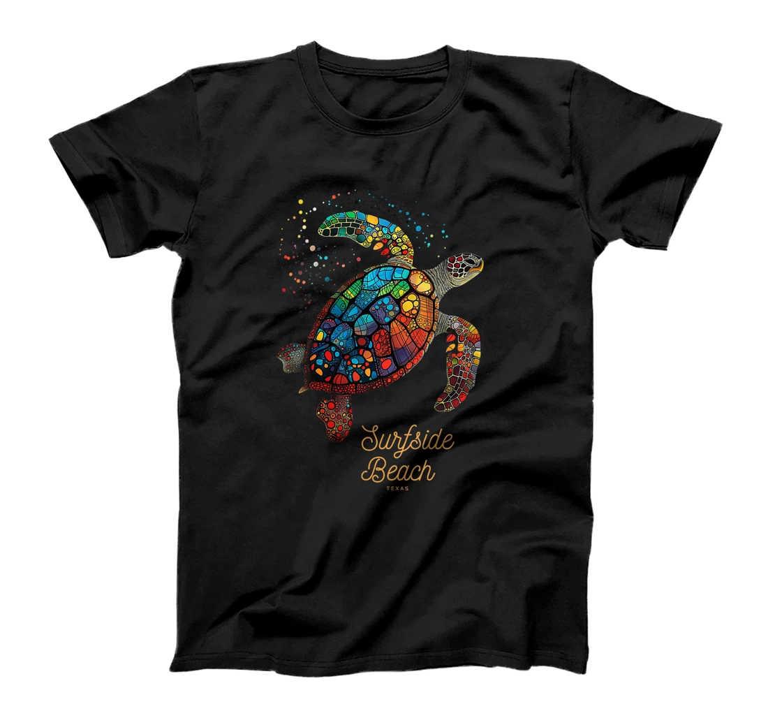 Womens Surfside Beach Texas Holiday TX Vacation Sea Turtle Vintage T-Shirt