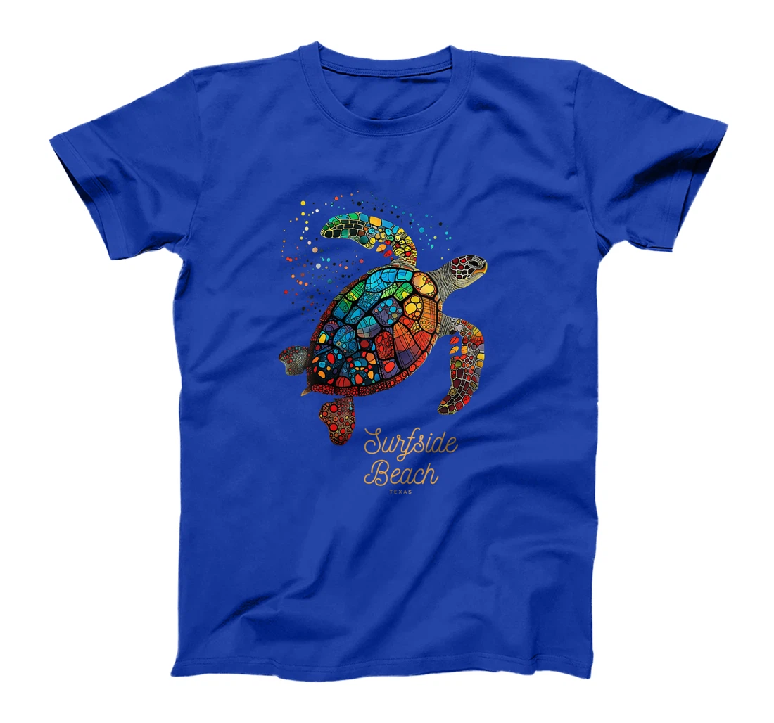Womens Surfside Beach Texas Holiday TX Vacation Sea Turtle Vintage T-Shirt