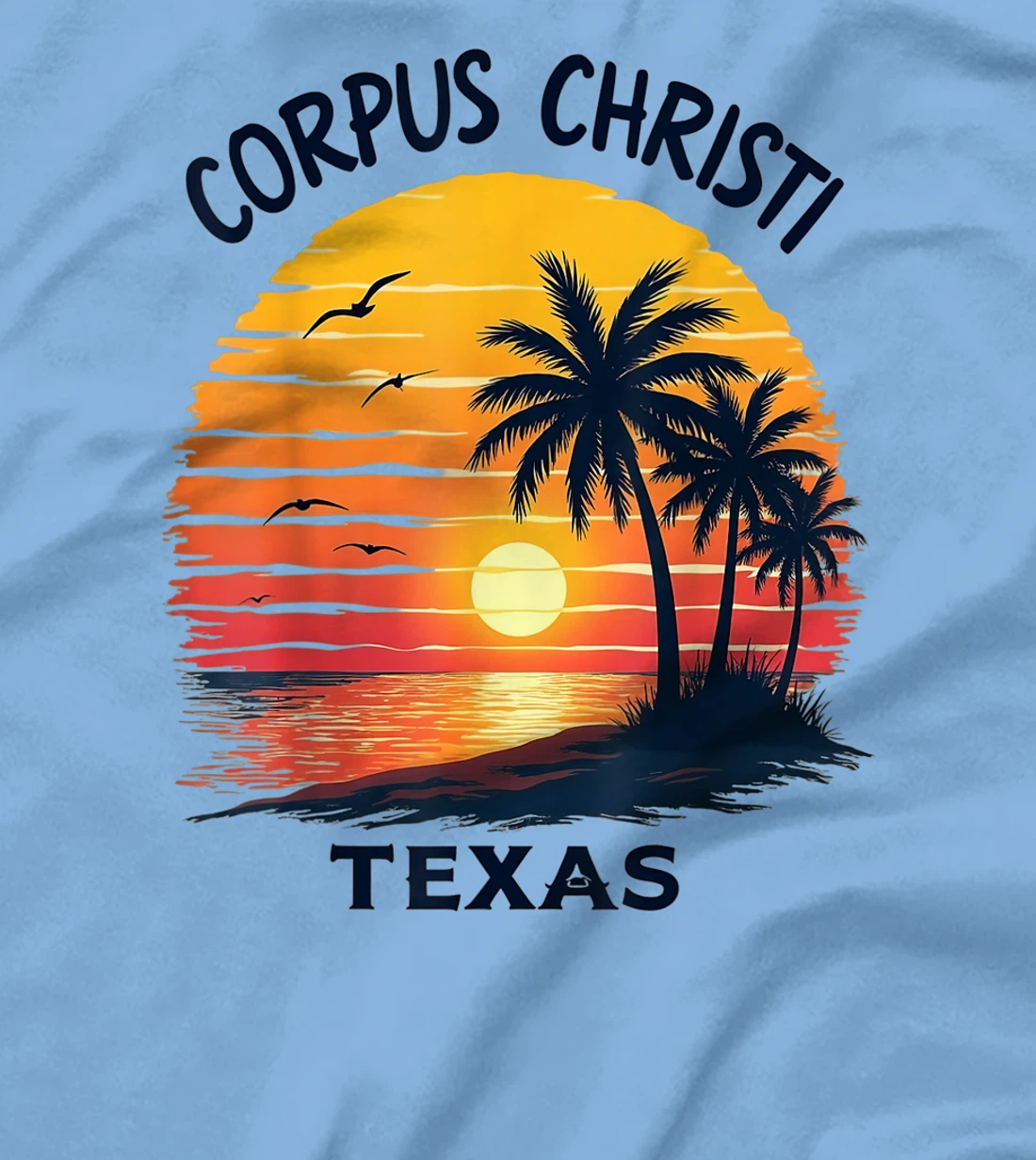 Stunning Corpus Christi Texas Sunset Beach T-Shirt