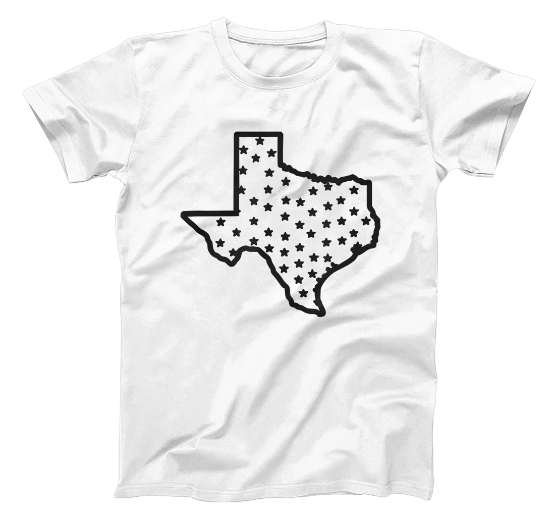 USA State Of Texas Silhouette Outline T-Shirt