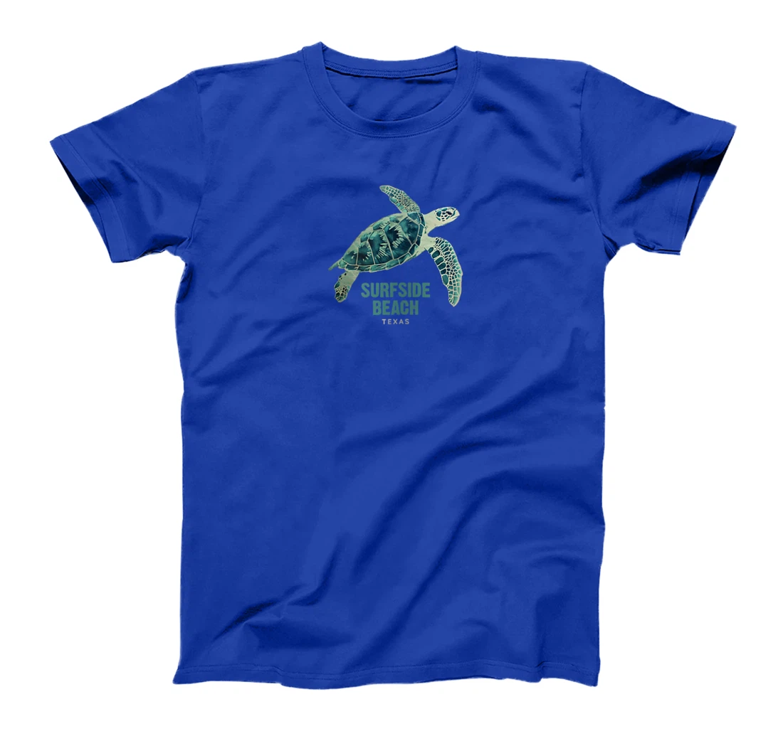 Womens Surfside Beach Texas Holiday TX Vacation Sea Turtle Vintage T-Shirt