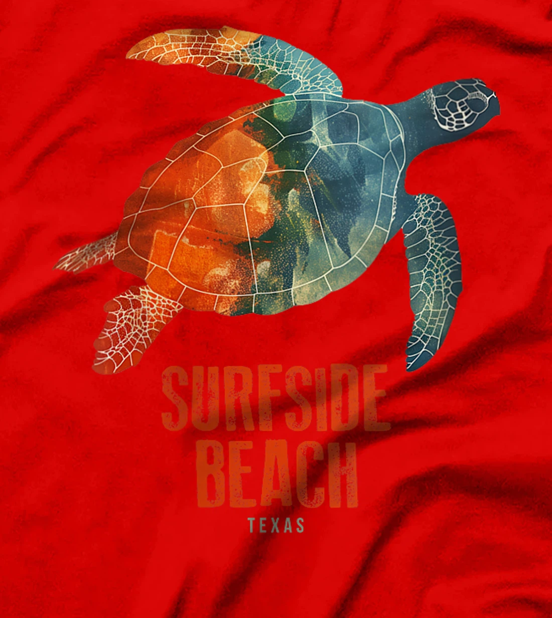 Womens Surfside Beach Texas Holiday TX Vacation Sea Turtle Vintage T-Shirt