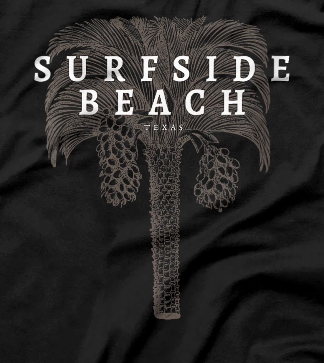 Womens Surfside Beach Texas Holiday TX Vacation Vintage Palm Tree T-Shirt