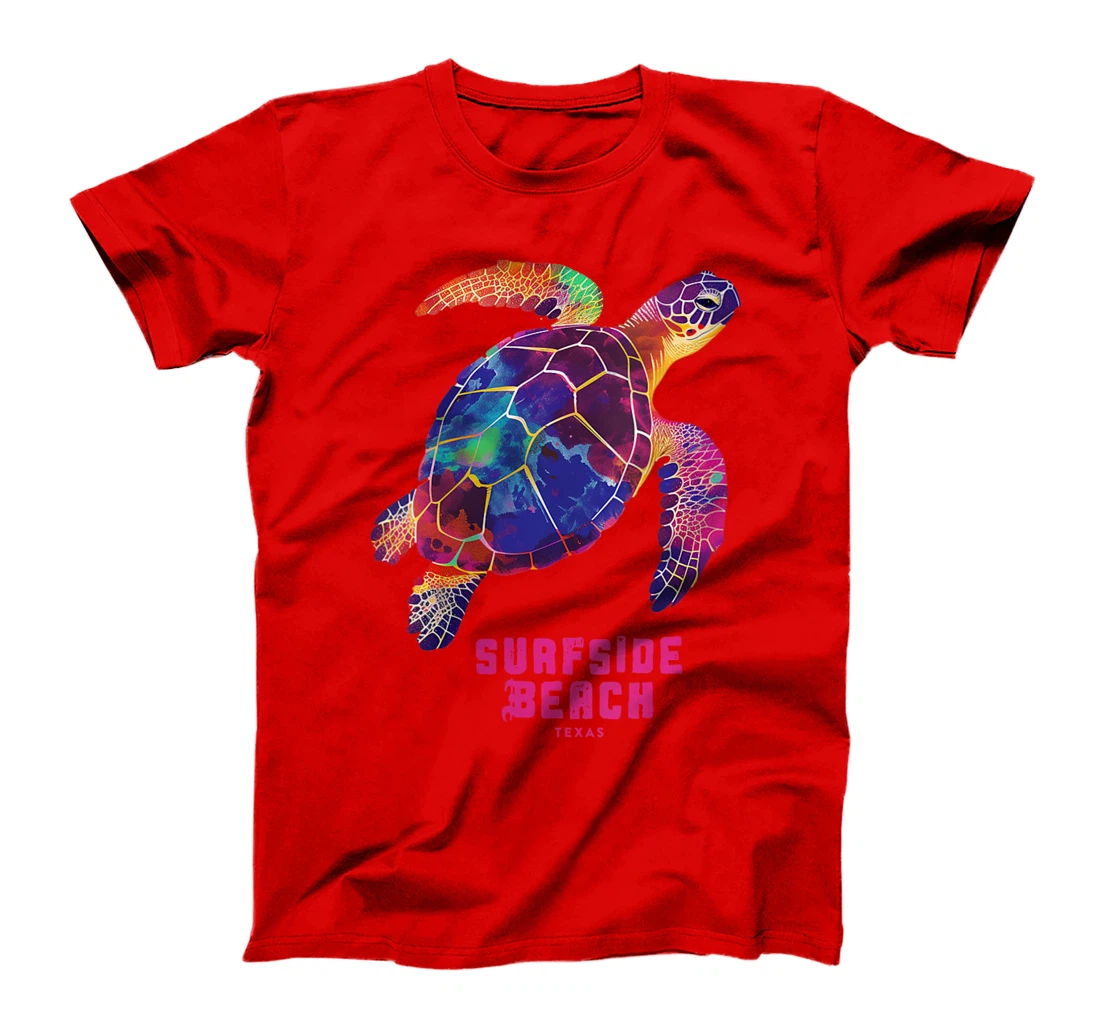 Womens Surfside Beach Texas Holiday TX Vacation Sea Turtle Vintage T-Shirt