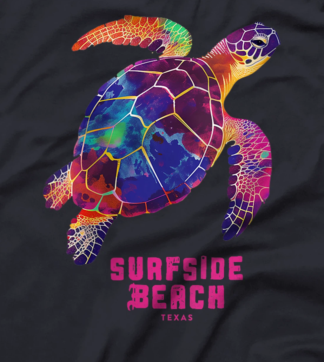 Womens Surfside Beach Texas Holiday TX Vacation Sea Turtle Vintage T-Shirt