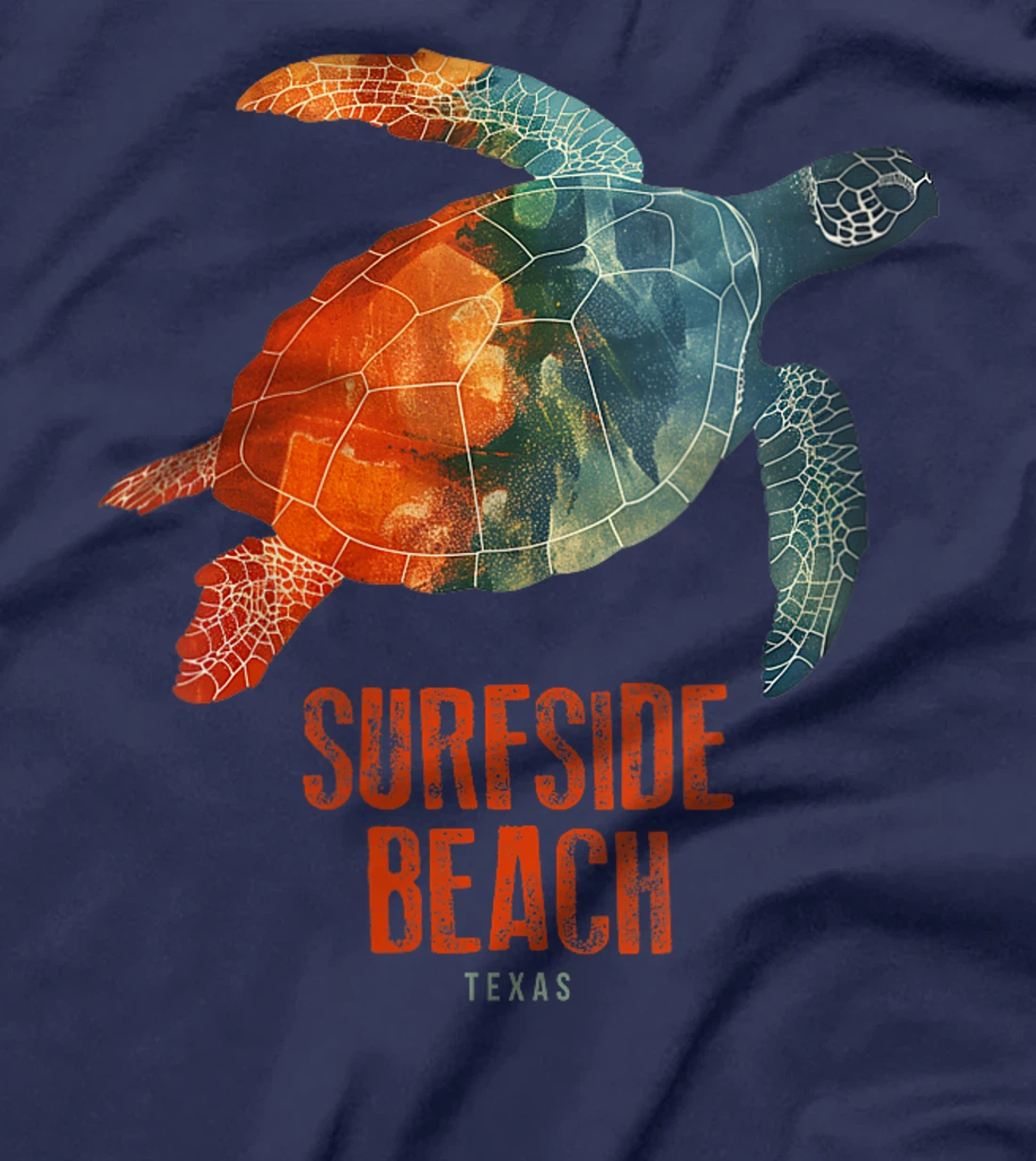 Womens Surfside Beach Texas Holiday TX Vacation Sea Turtle Vintage T-Shirt
