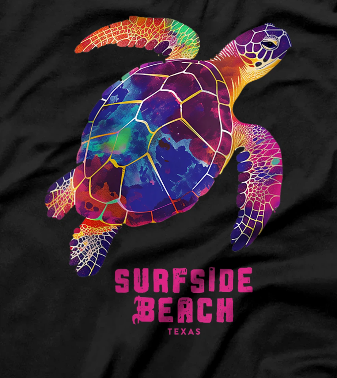 Womens Surfside Beach Texas Holiday TX Vacation Sea Turtle Vintage T-Shirt