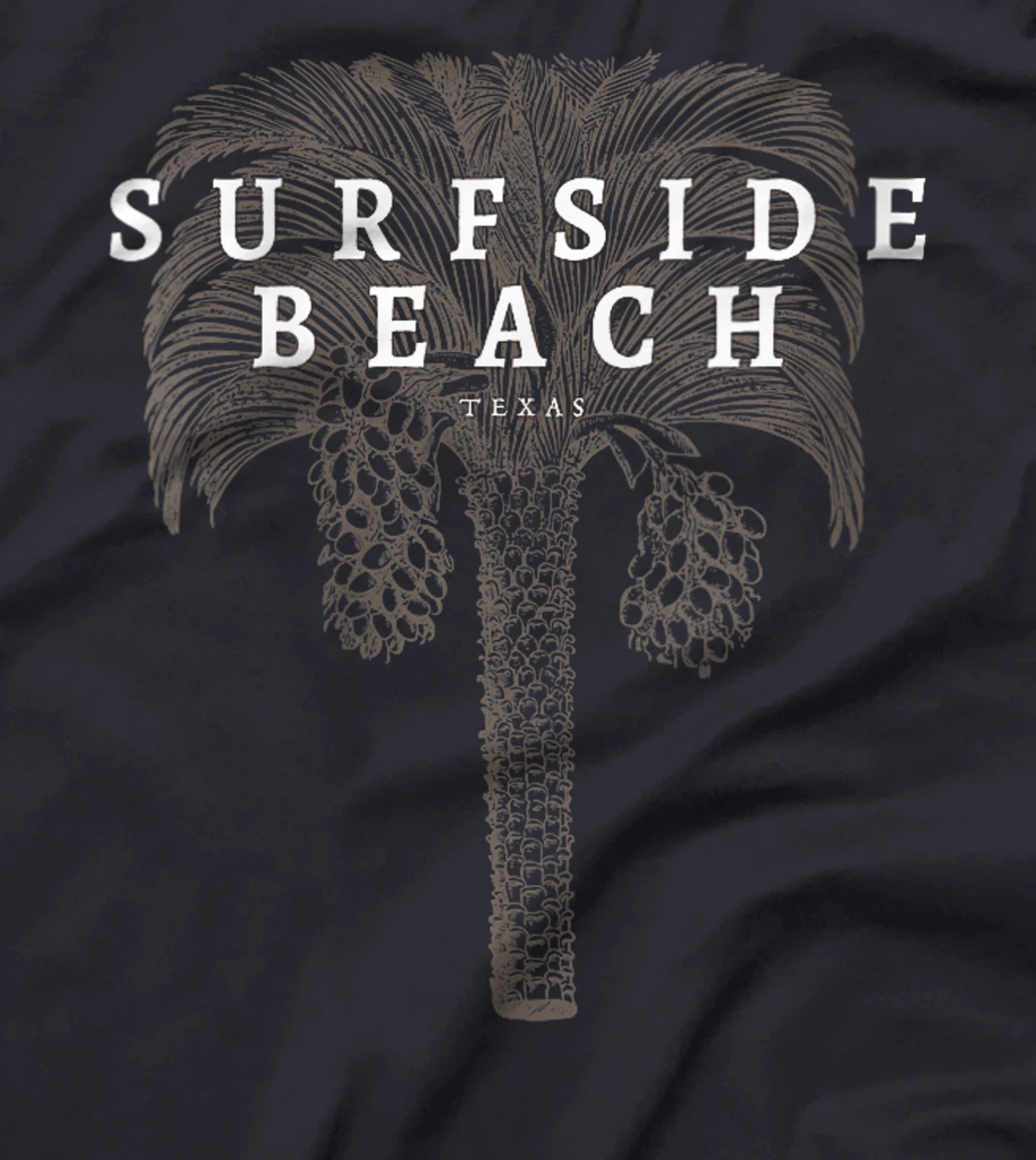 Womens Surfside Beach Texas Holiday TX Vacation Vintage Palm Tree T-Shirt