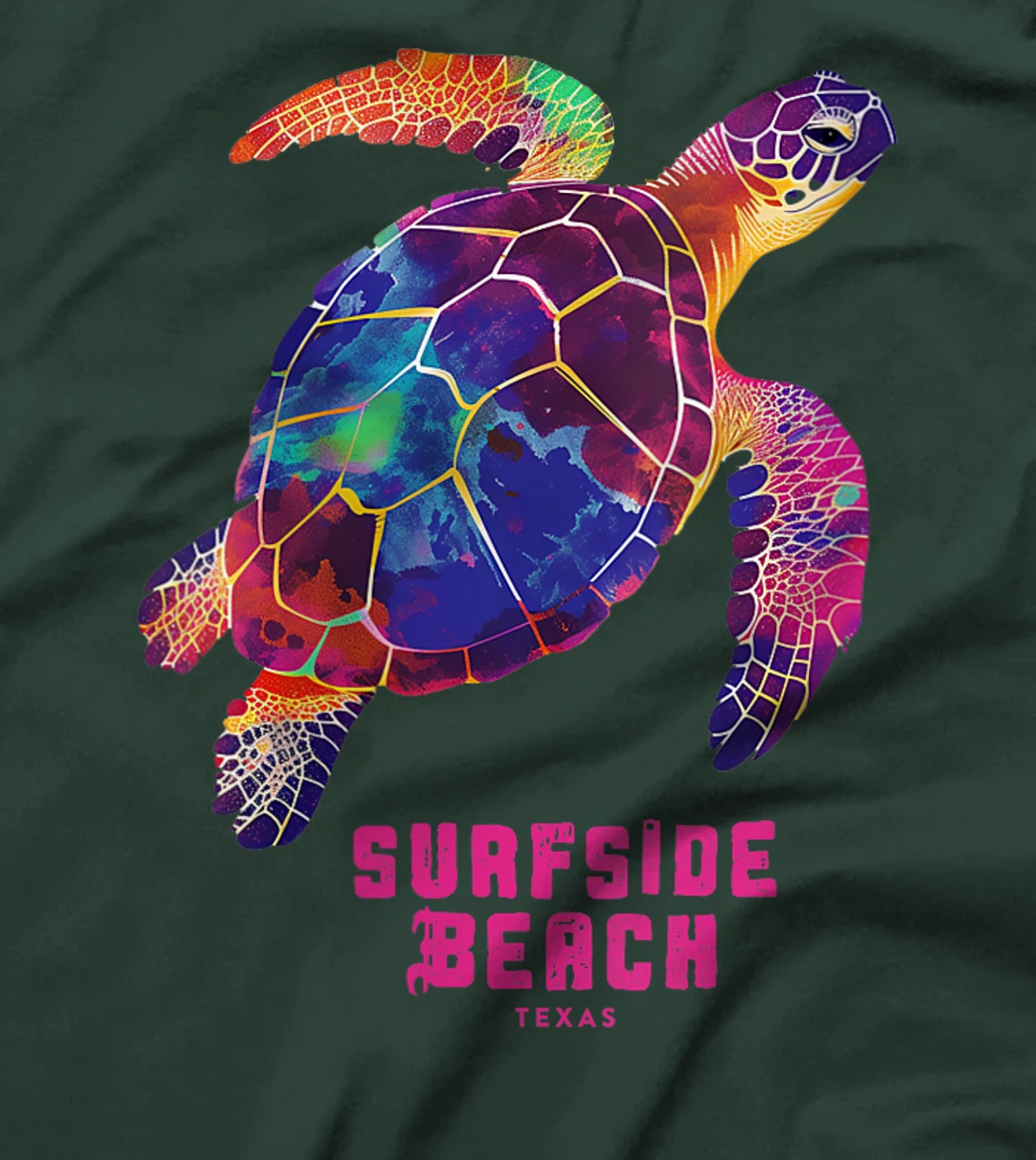 Womens Surfside Beach Texas Holiday TX Vacation Sea Turtle Vintage T-Shirt