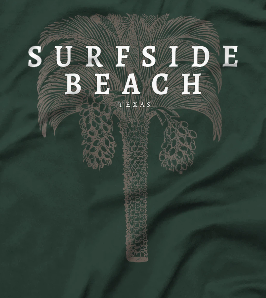 Womens Surfside Beach Texas Holiday TX Vacation Vintage Palm Tree T-Shirt