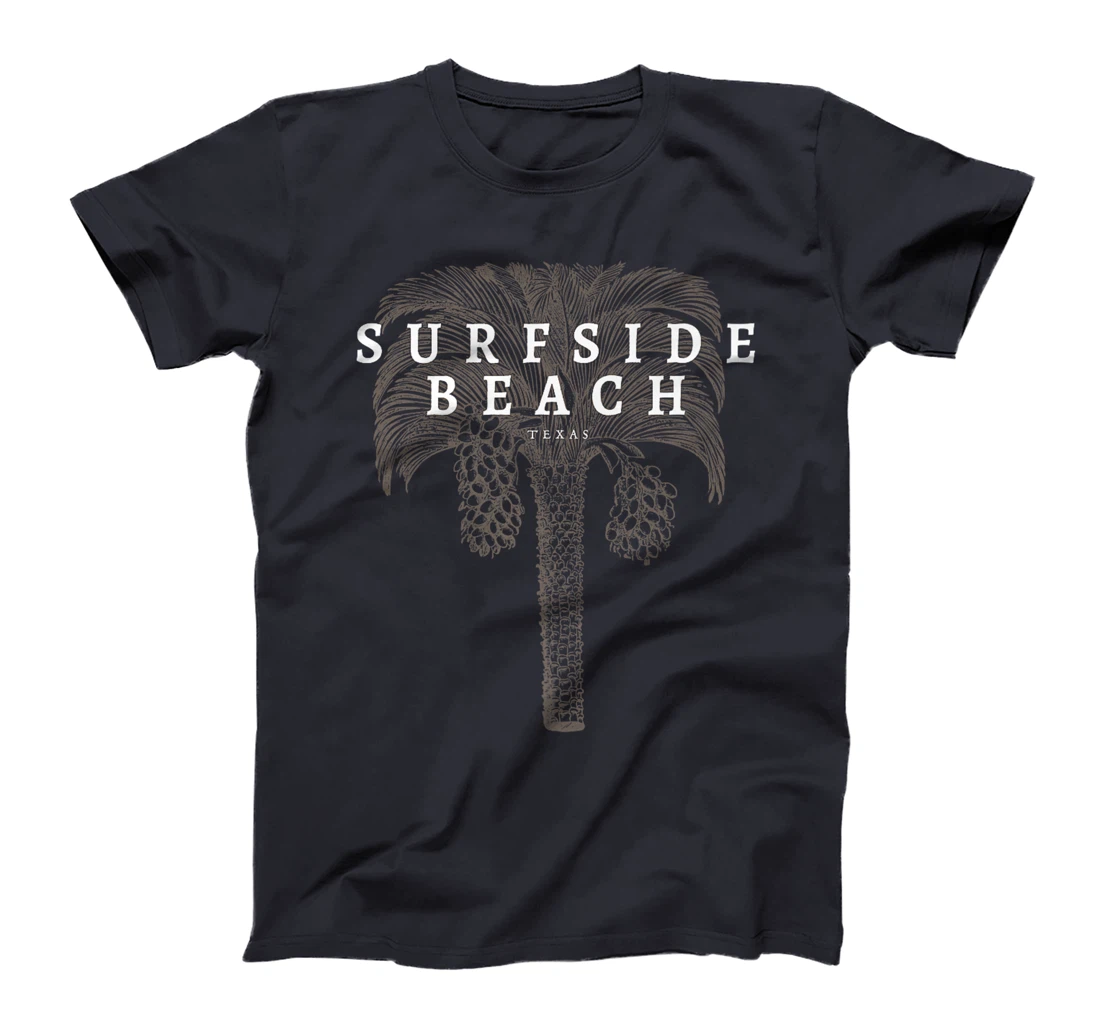 Surfside Beach Texas Holiday TX Vacation Vintage Palm Tree Premium T-Shirt