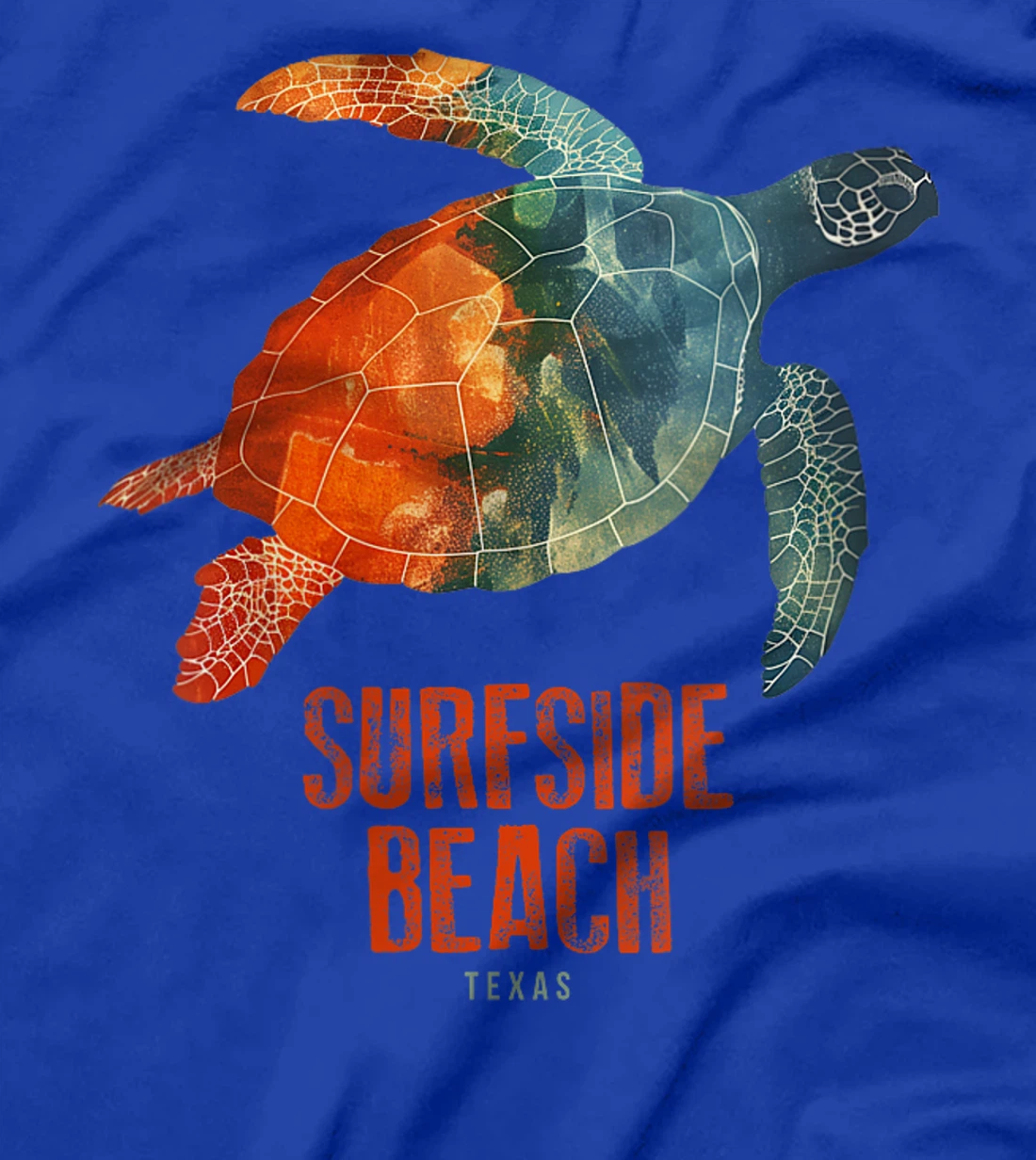 Womens Surfside Beach Texas Holiday TX Vacation Sea Turtle Vintage T-Shirt