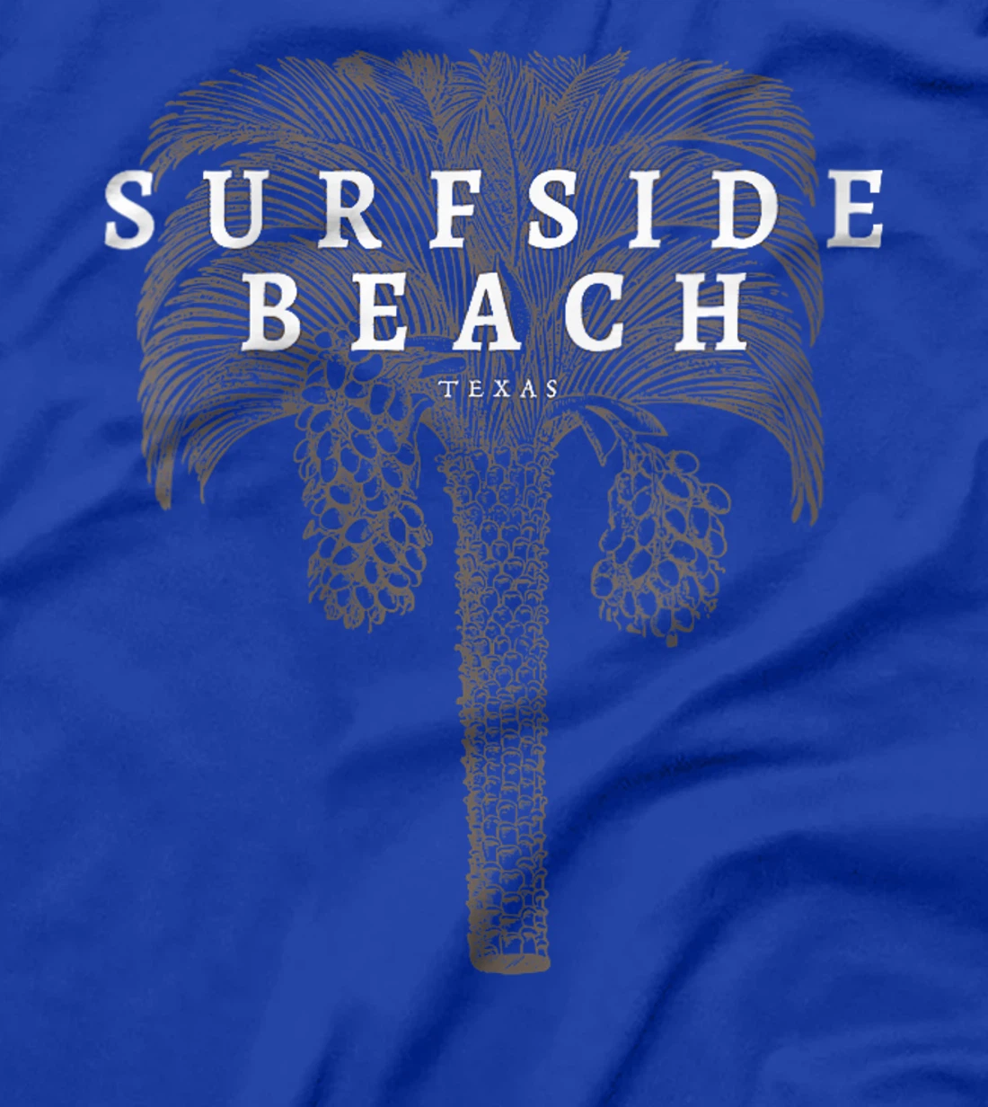 Womens Surfside Beach Texas Holiday TX Vacation Vintage Palm Tree T-Shirt