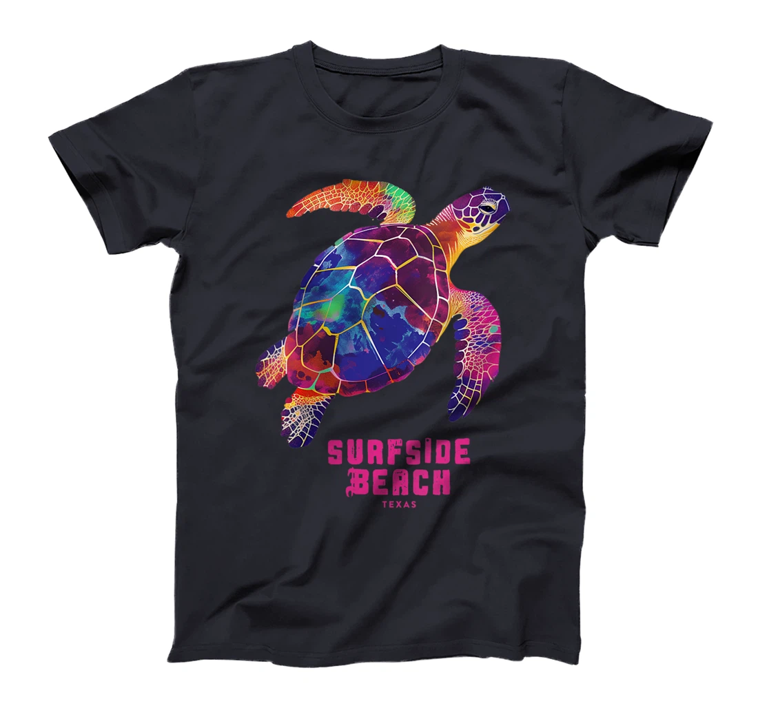 Womens Surfside Beach Texas Holiday TX Vacation Sea Turtle Vintage T-Shirt