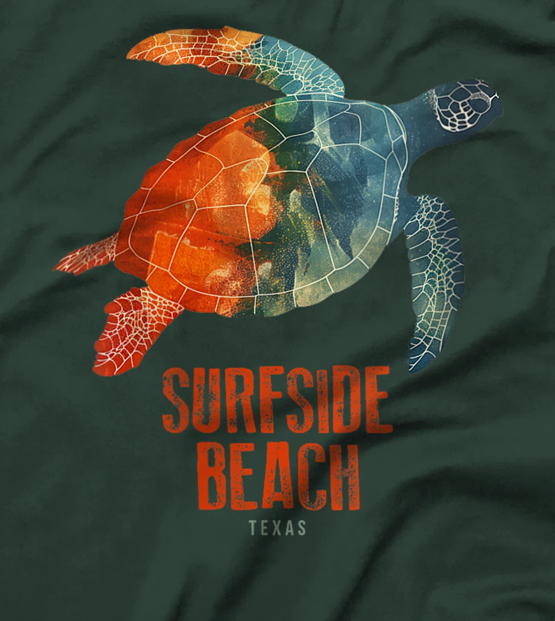 Womens Surfside Beach Texas Holiday TX Vacation Sea Turtle Vintage T-Shirt