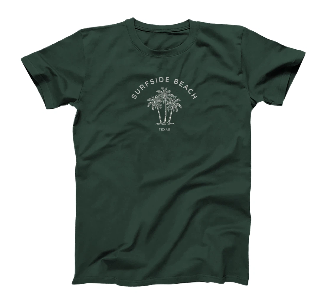 Surfside Beach Texas Holiday TX Vacation Palm Tree Vintage T-Shirt